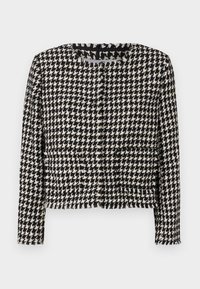 FRAYED FRONT POCKETS - Sommerjakke - black/white