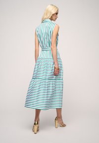 Luisa Spagnoli PELLICOLA - Skjortklänning - var bianco verde