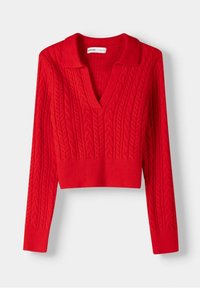 Bershka Maglione - red