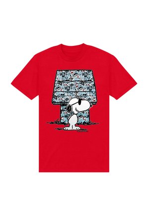 Henry Tiger, SNOOPY GRAFITI SNOOPY GRAFFITI DOGHOUSE COLLAGE - T-shirt imprimé - red