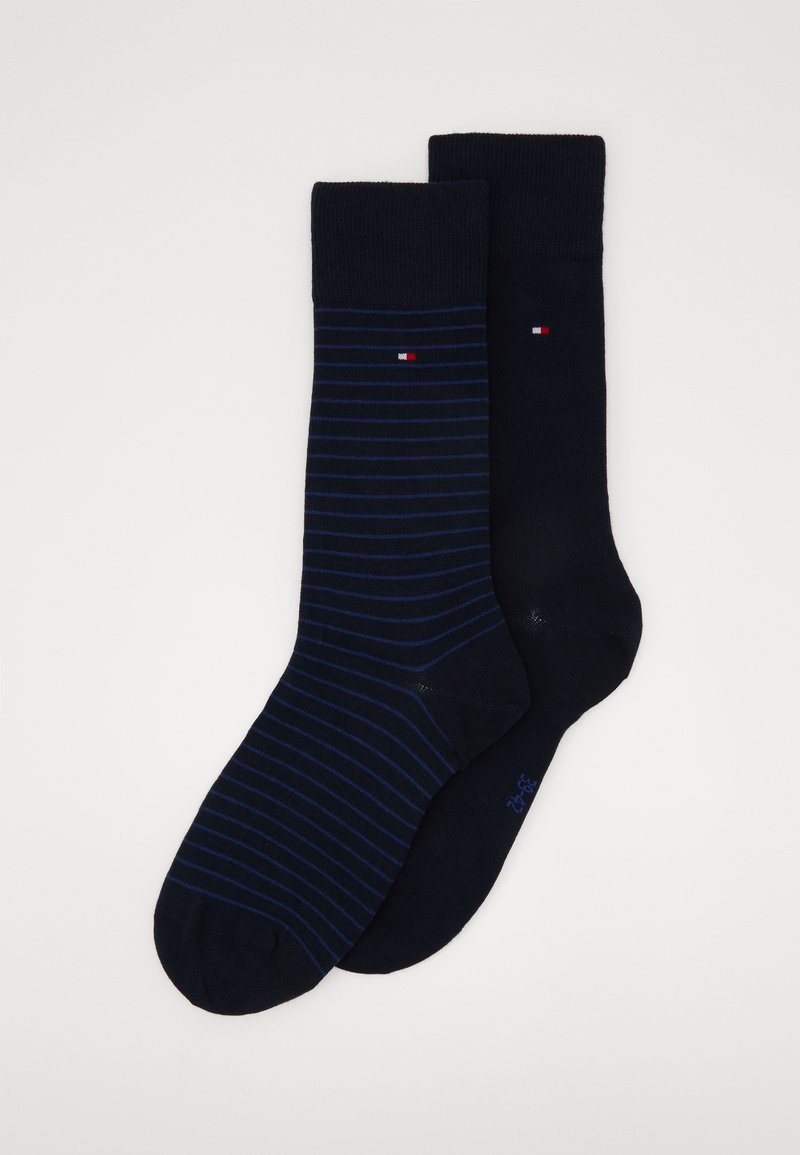 Tommy Hilfiger MEN SMALL STRIPE 2 PACK - Meias - blue