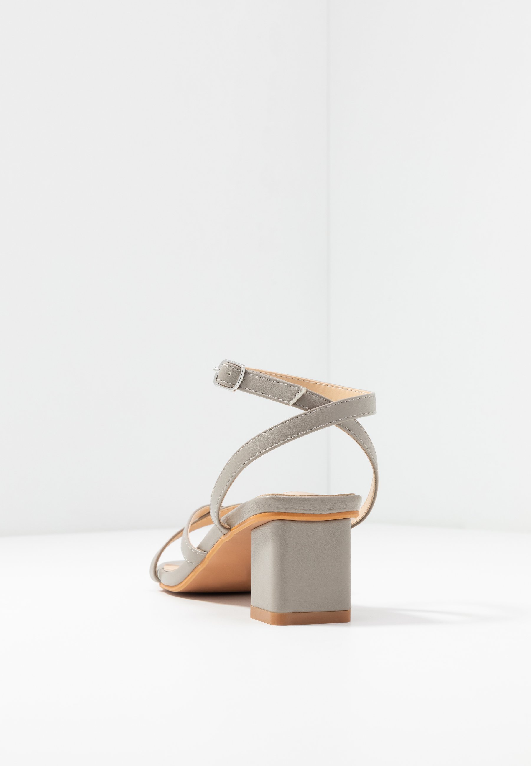 grey strappy sandals