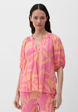 s.Oliver, KARIERTE KURZARM - Blouse - pink