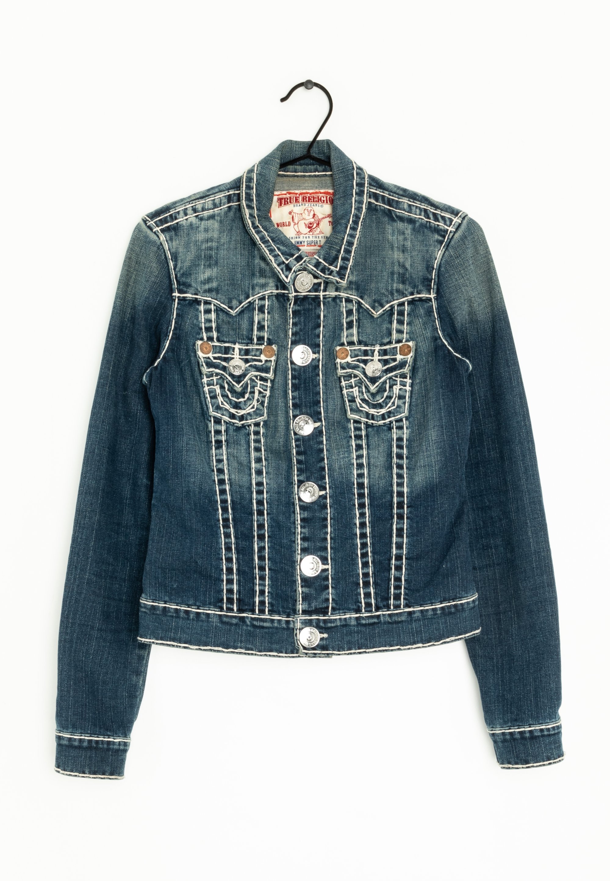 Jeansjacke True Religion Jacke True Religion Jeansjacke blue/blau  (Pre-owned) Zalando, image size:2000x2887