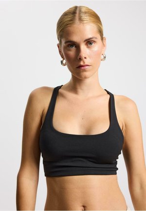 BUTTER SOFT SEINNA - Reggiseno sportivo con sostegno medio - black