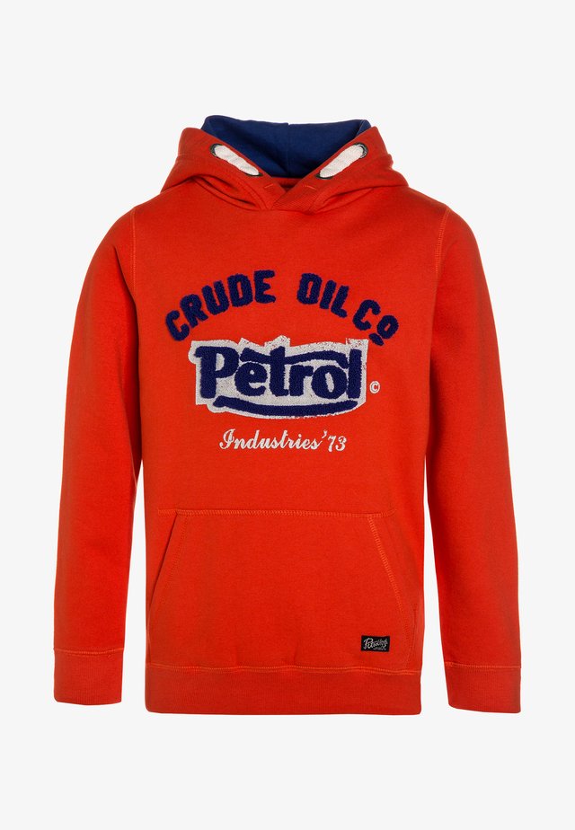HOODED - Hoodie - dark orange
