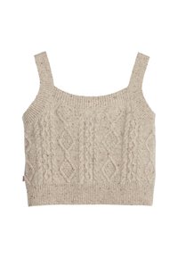 PRIMROSE CABLE TANK - Top - oatmeal heather marled vanilla