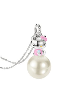 THOMAS SABO, HELLO KITTY KETTE MIT PERLE - Collana - silberfarben schwarz weiß pink gelb hellblau