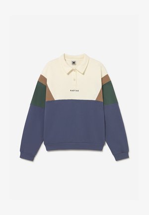 Kaotiko, CREW POLO HARRY UNISEX - Φούτερ - ivory/brown/green/blue