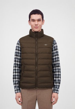 GANT Veste sans manches - shadow brown