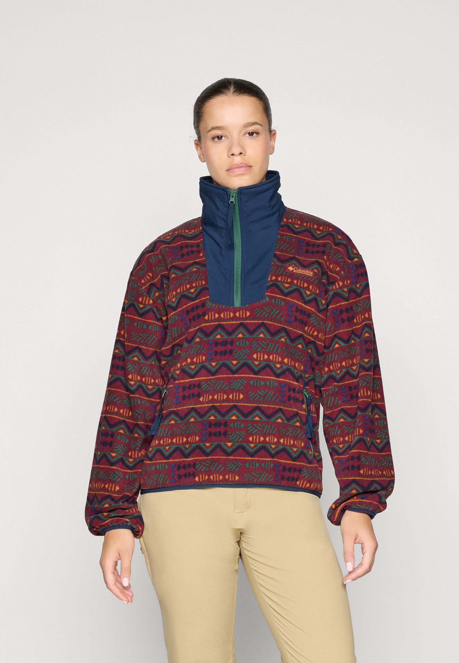 Pull Polaire Columbia Sequoia Grove – Bleu Marine, Demi-zip, Taille L, Neuf Avec étiquette