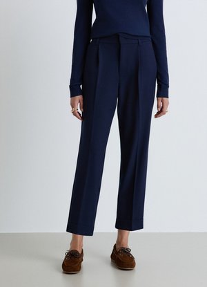 Calliope, PANTALONE LUNGO TINTA UNITA - Pantaloni - blu notte