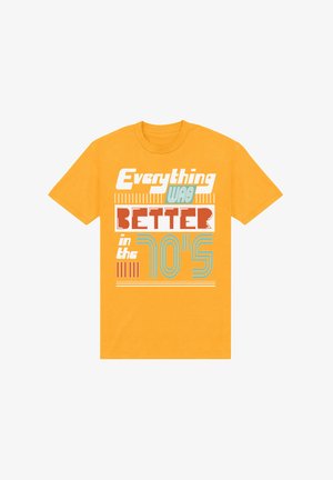 Henry Tiger BETTER IN THE 70S - T-shirt imprimé - gold