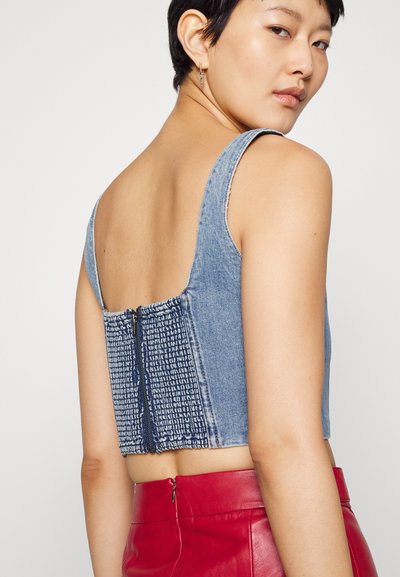 Alice + Olivia BRESLIN BONED CORSET - Topper - brea blue