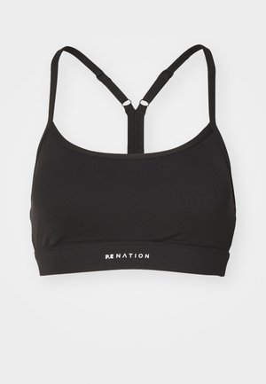 SIGNATURE BRA - Medium support sports bra - black