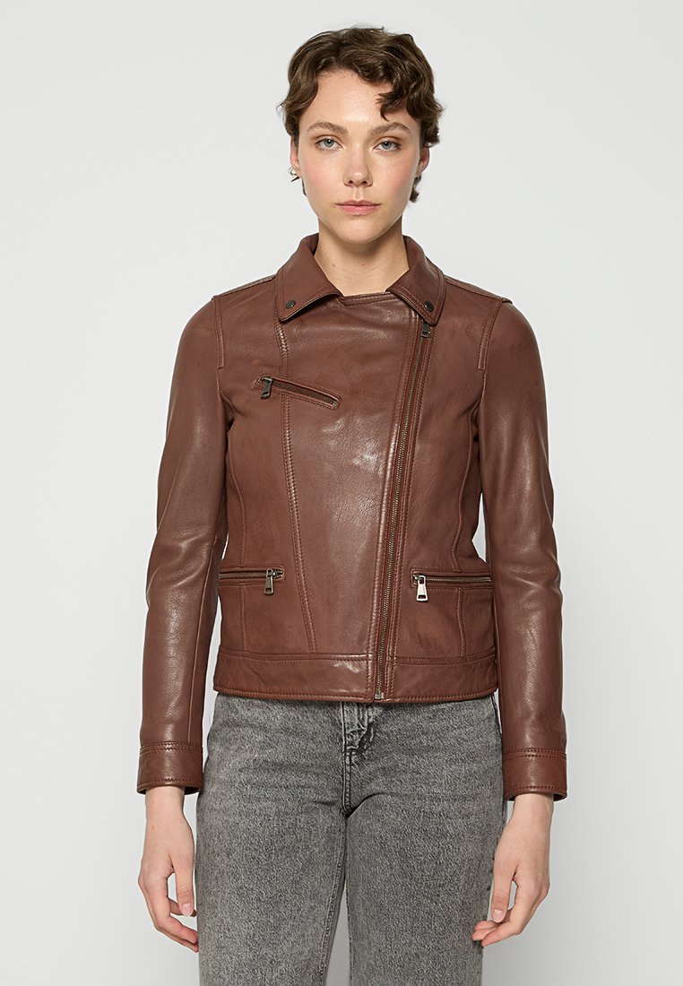 Oakwood Leren jas cognac