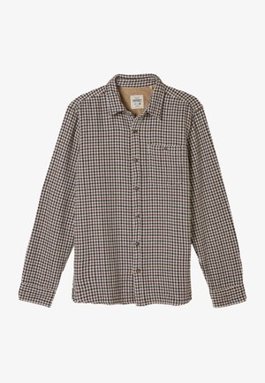 FatFace, TALL FIT - LONG SLEEVE DOGTOOTH - Shirt - rust brown
