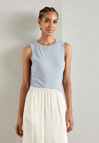 Marc O'Polo LONG ROUND NECK - Top - nordic sea