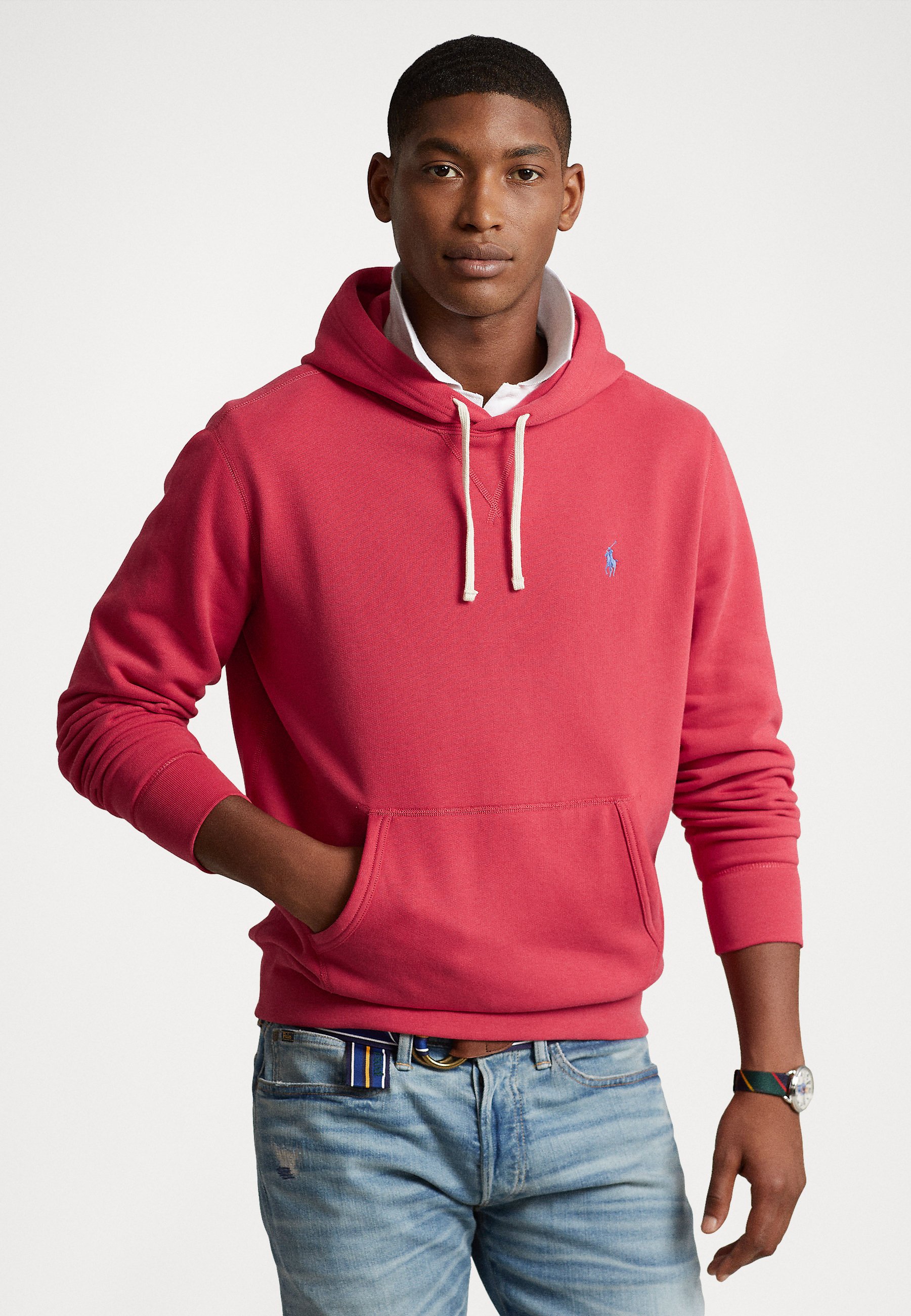 Polo Ralph Lauren HOOD LONG SLEEVE - Sweatshirt - starboard red/red -  Zalando.ie