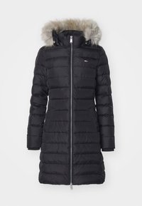 ESSENTIAL HOODED  - Piumino lungo - black