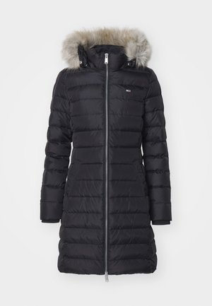 Tommy Jeans ESSENTIAL HOODED  - Dunkåpe / -frakk - black