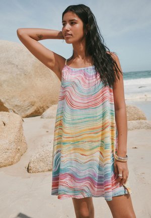 Next, REGULAR FIT - LIGHTWEIGHT MINI DRESS  . - Vestito casual - pink blue yellow