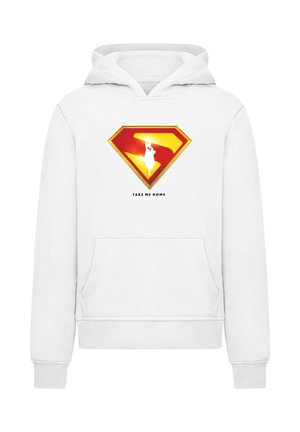 SUPERMAN LOGO TAKE ME HOME   - Hoodie - white
