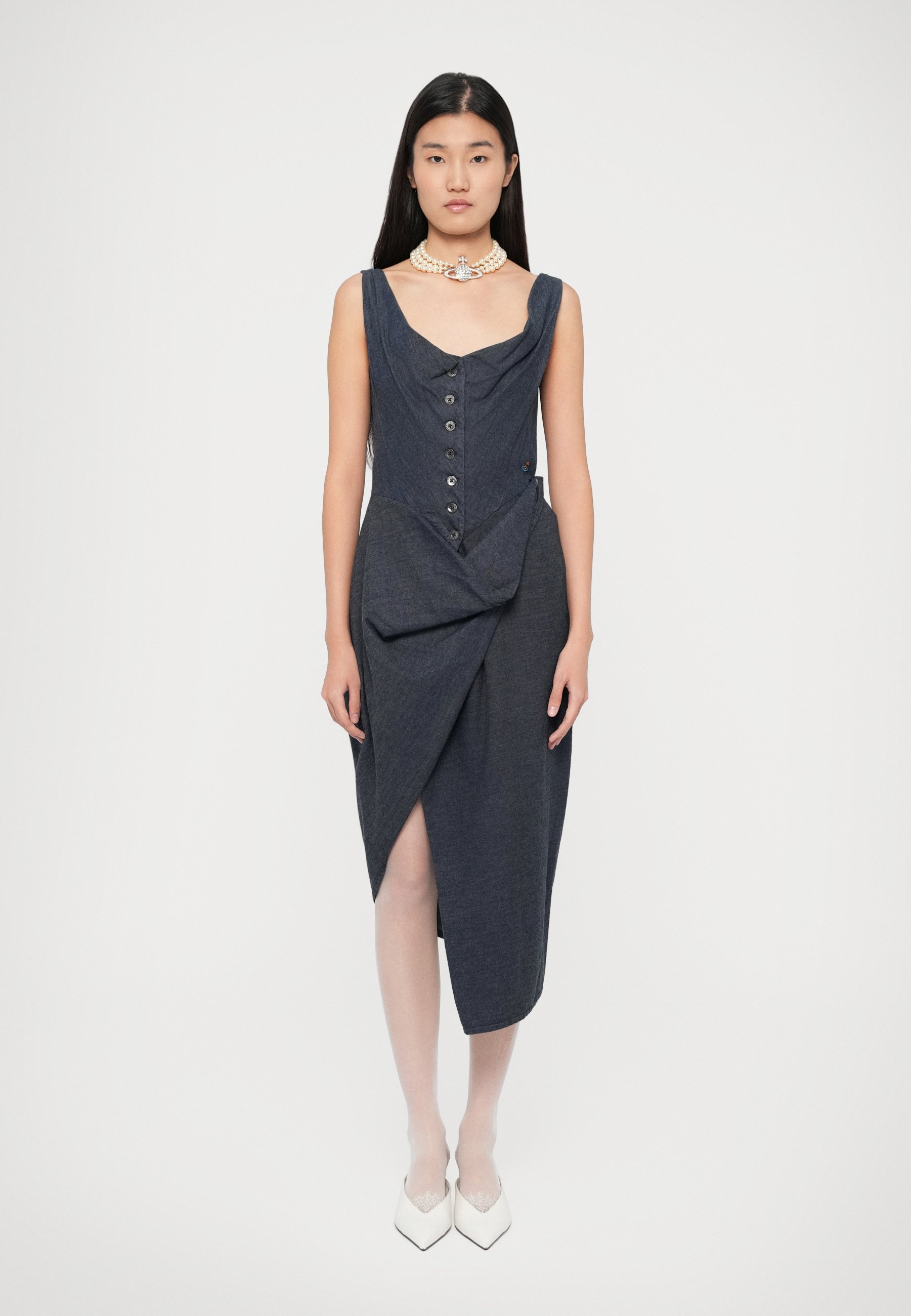 Vivienne Westwood MONDAY WRAP DRESS - Day dress - blue - Zalando