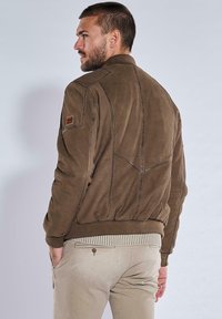 Emilio Adani Lederjacke - dunkelbraun