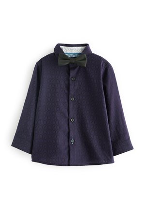 LONG SLEEVE AND BOW TIE SET - Skjorta - navy blue