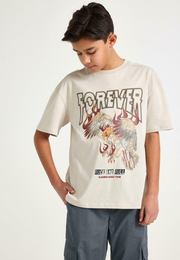 T-Shirt print - light beige