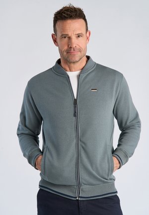 JACK BASEBALL COLLAR - Felpa con zip - pale blue