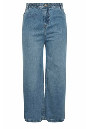 Yours Clothing, YOURS CURVE WIDE LEG SLOUCHY JEANS - Wide Leg - blue
