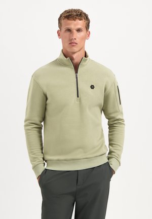 HALF ZIP BRUSHED - Sweater - light moss
