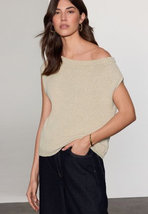 Next REGULAR FIT - ASYMMETRIC - Neule - cream ecru