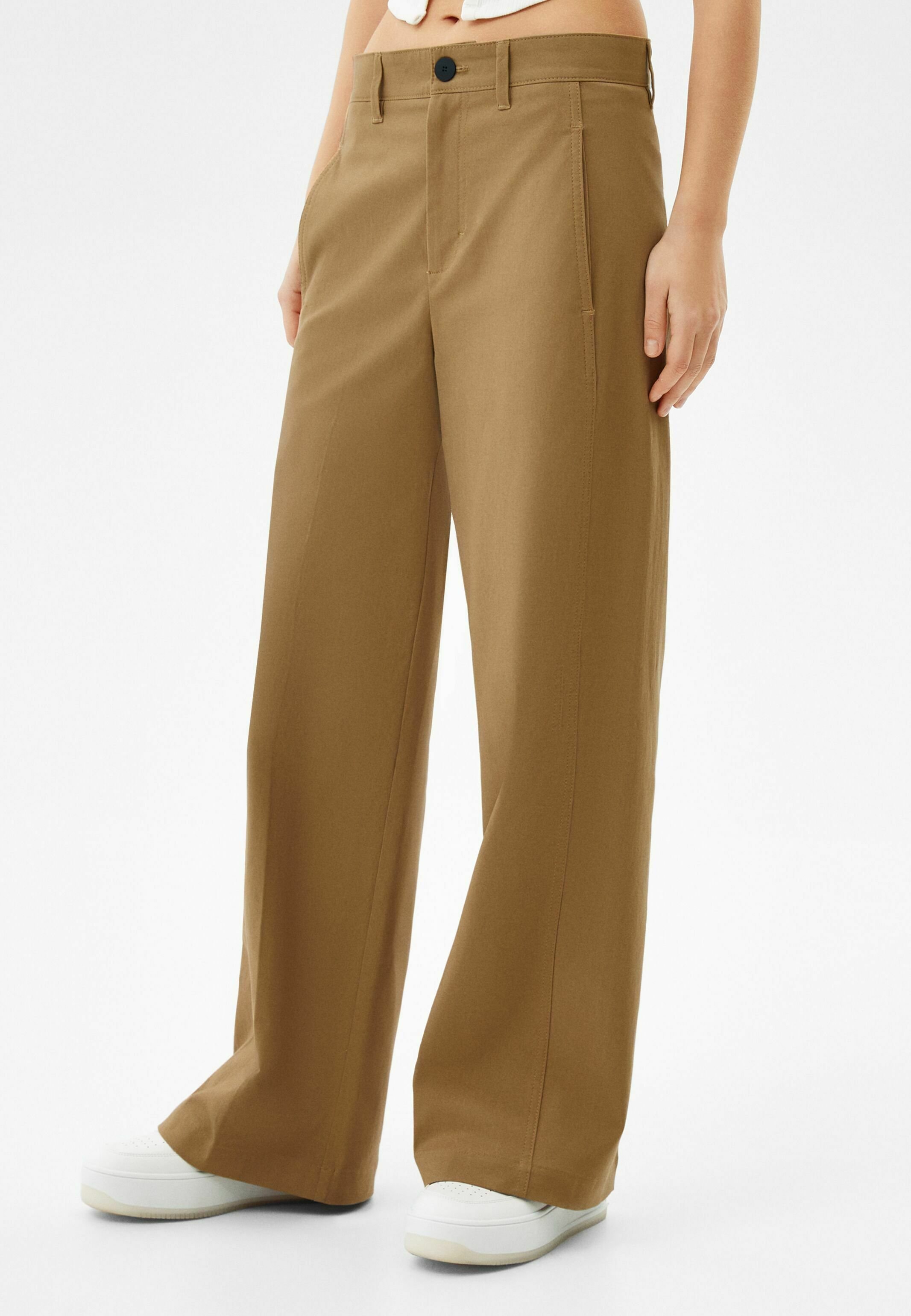 Bershka Pantaloni - camel/sabbia - Zalando.it