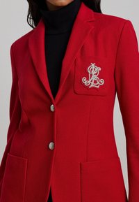 Lauren Ralph Lauren Petite BULLION JACQUARD BLAZER - Blazer - festive red
