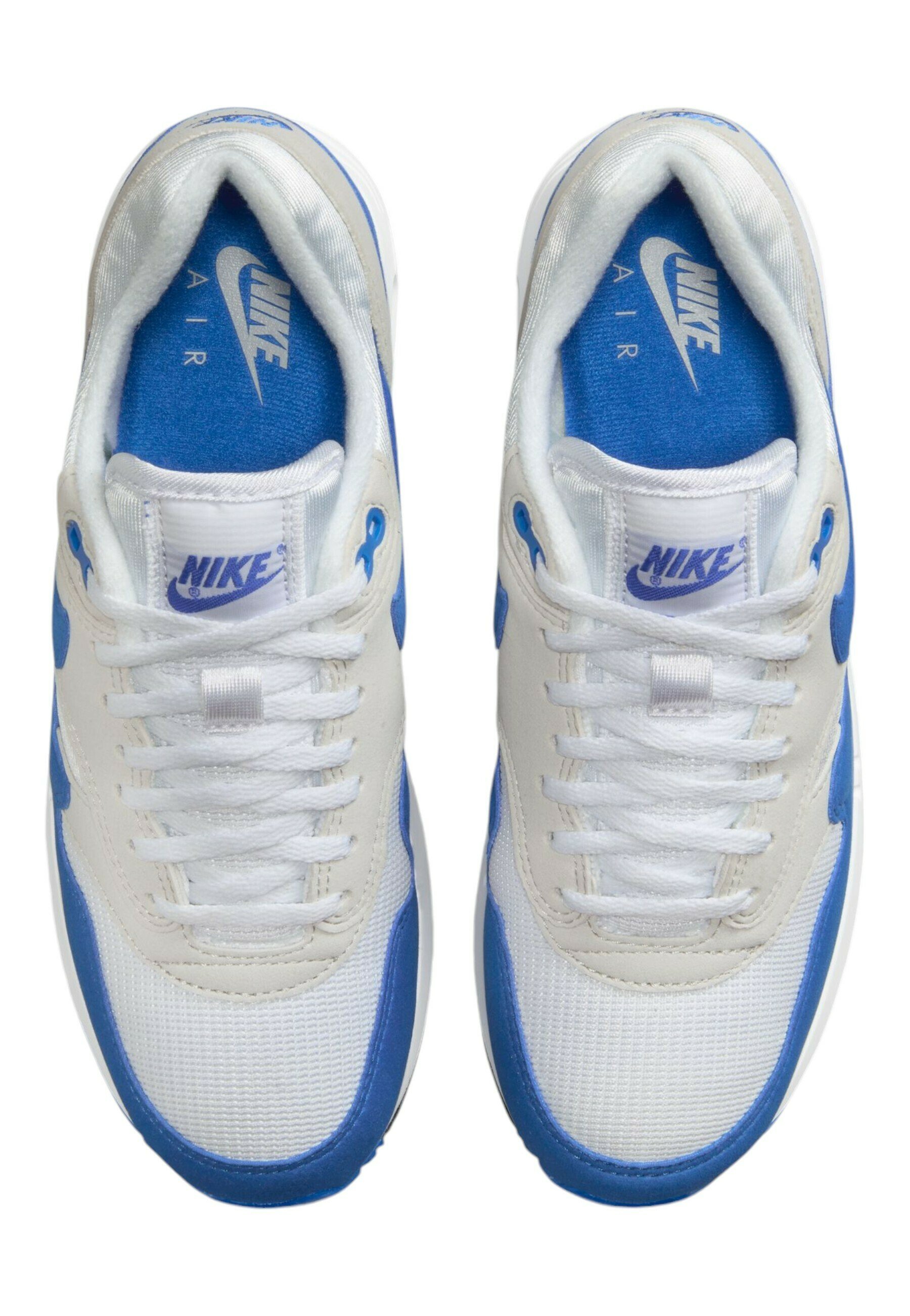 Nike Sportswear AIR MAX 1 '86 OG - Sneakers laag - white-royal