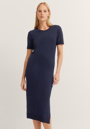 ELEGANT - Strickkleid - marine