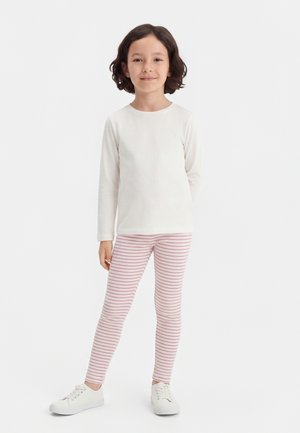 ONLY MINI KMGMAUDE LIFE STRIPE BASIC  - Leggings - birch