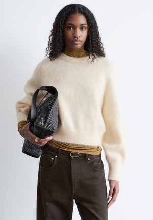 BALLOON-SLEEVE - Strickpullover - light beige