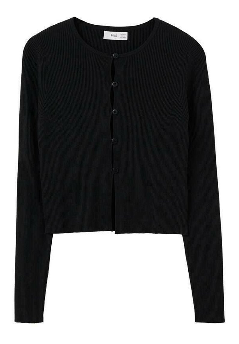 Damen Strickjacken | Mango GRUYER Strickjacke black/schwarz - QZ51813 Damen Strickjacken | Mango GRUYER Strickjacke black/schwarz - QZ51813
