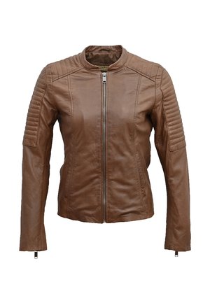 Lee Cooper BOWIE - Veste en cuir - cognac