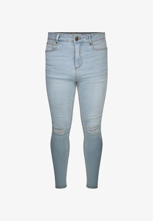 SIKSILK, DISTRESSED - Jeans Skinny - washed light blue