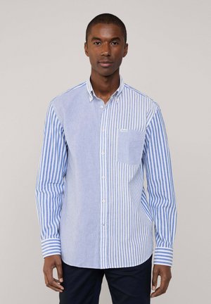 REGULAR FIT STRIPED - Camicia - dark denim blue