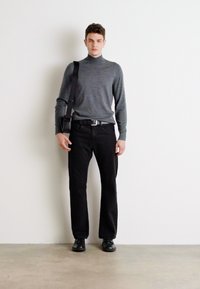 Calvin Klein MOCK NECK SWEATER - Maglione - dark grey heather