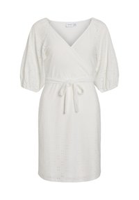 VILA VINYNNE WRAP DRESS - Dnevna obleka - cloud dancer