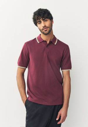 TIPPED REGULAR FIT - Poloshirt - mottled red