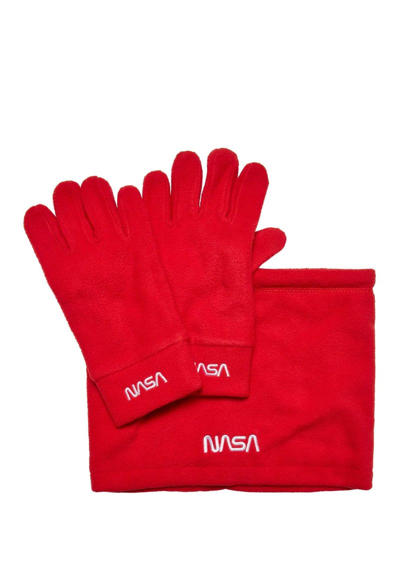 Urban Classics NASA SET - Gloves - red