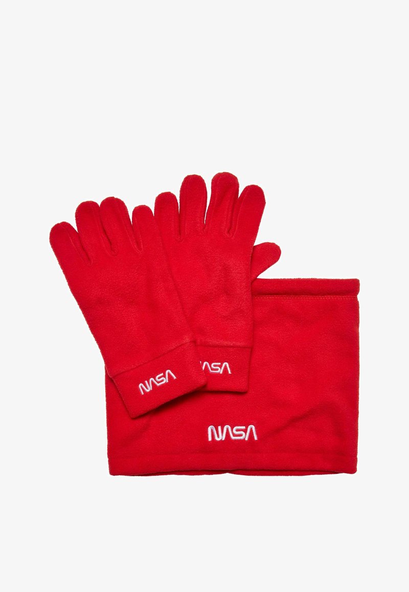 Urban Classics NASA SET - Gloves - red